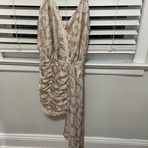 Sequin Lace Trim Dress